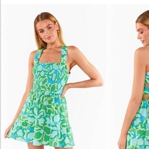 Show Me Your MuMu Green Floral Mini Dress